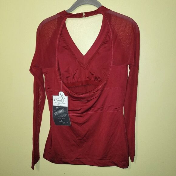 New Ohio State NFL Football V-Neck Long Sleeve Bra Top Medium - Picture 3 of 12